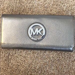 Michael Kors silver wallet